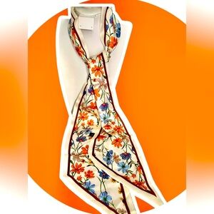 Body Wear Beautiful Floral Scarf 54” long x 5”W NIP